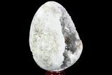 Crystal Filled Celestine (Celestite) Egg Geode #88277-2